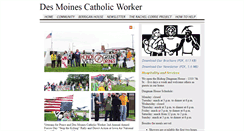 Desktop Screenshot of dmcatholicworker.org